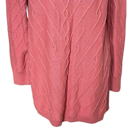 Soft Surroundings Women’s Caprisa Pointelle Wool Blend Tunic Sweater Size PL - Picture 3 of 8